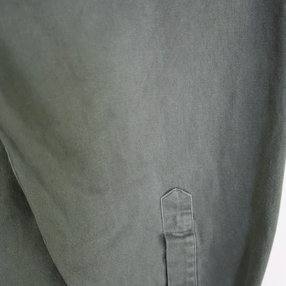 Vintage‎ Banana Republic Safari Travel Button Down Shirt Utility Green Cotton L